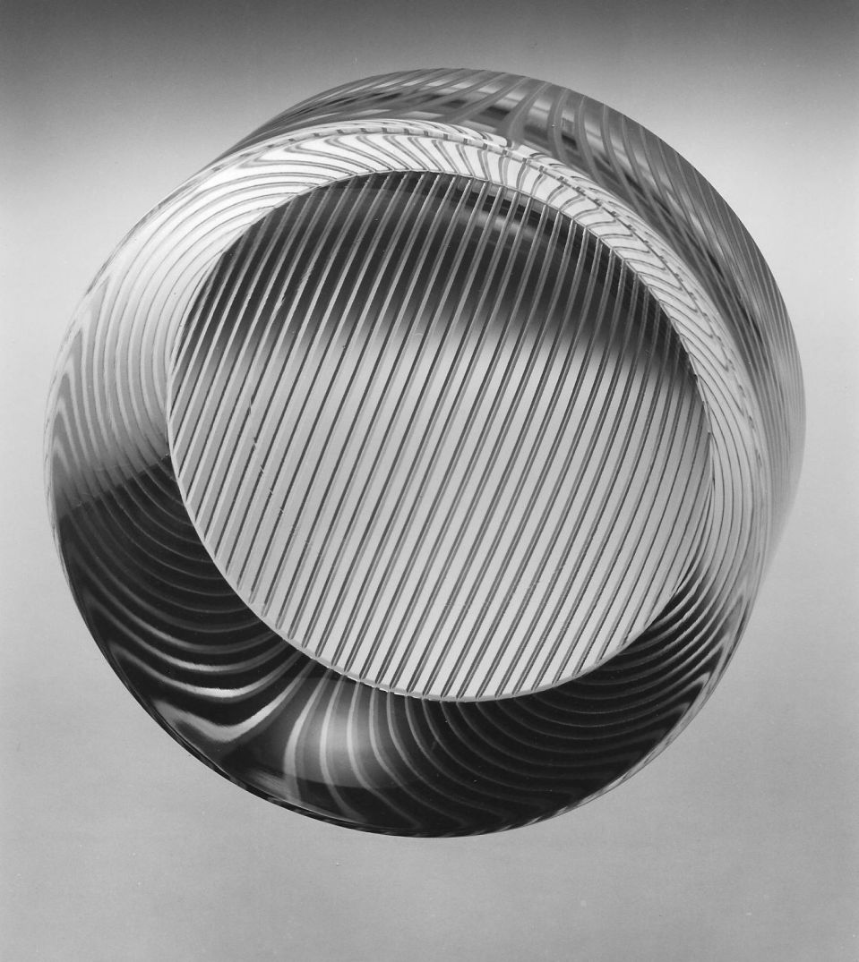 miska křišťálová, průměr 15 cm, 1977